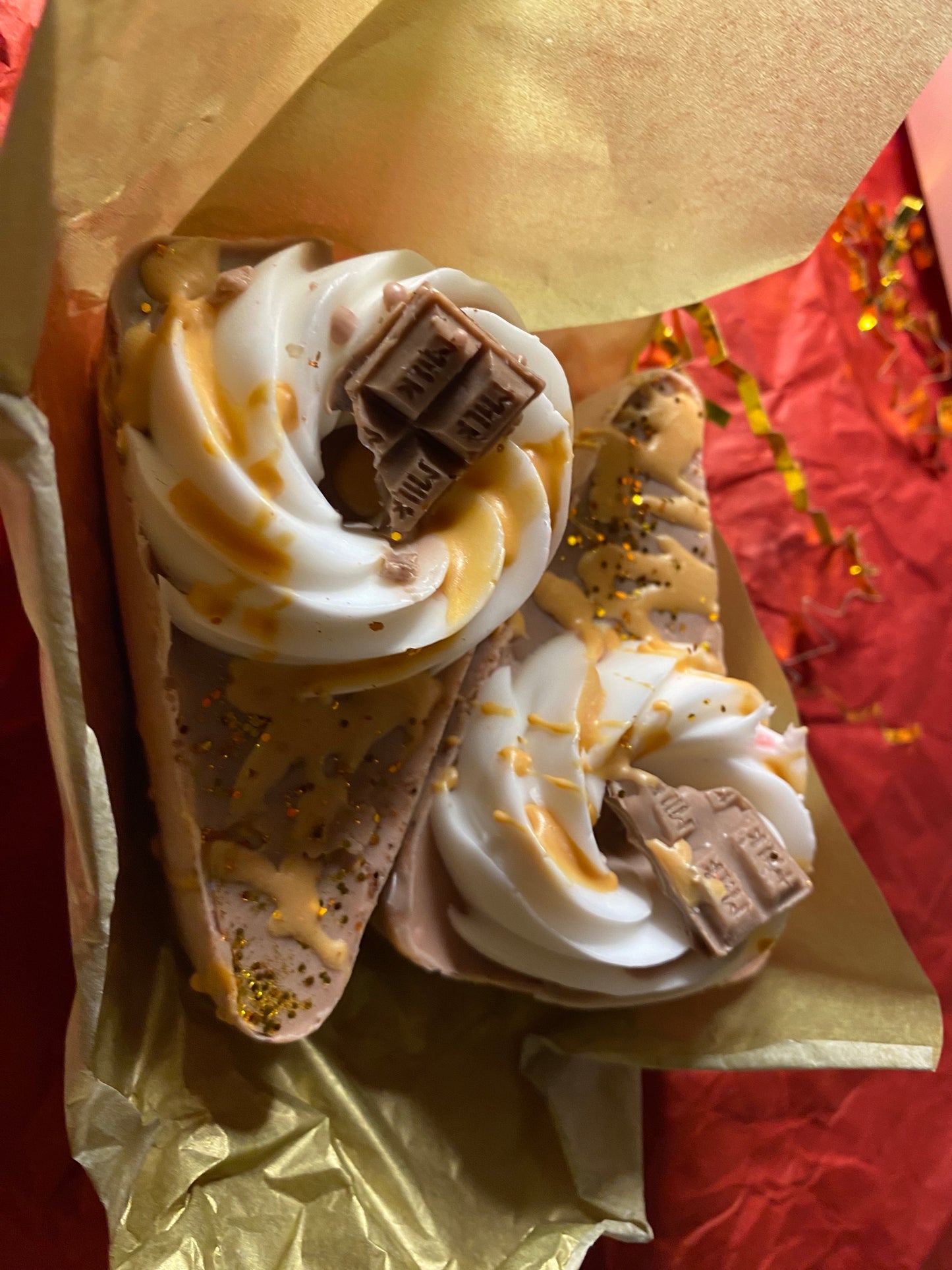 Chocolate Cake Soap Bars