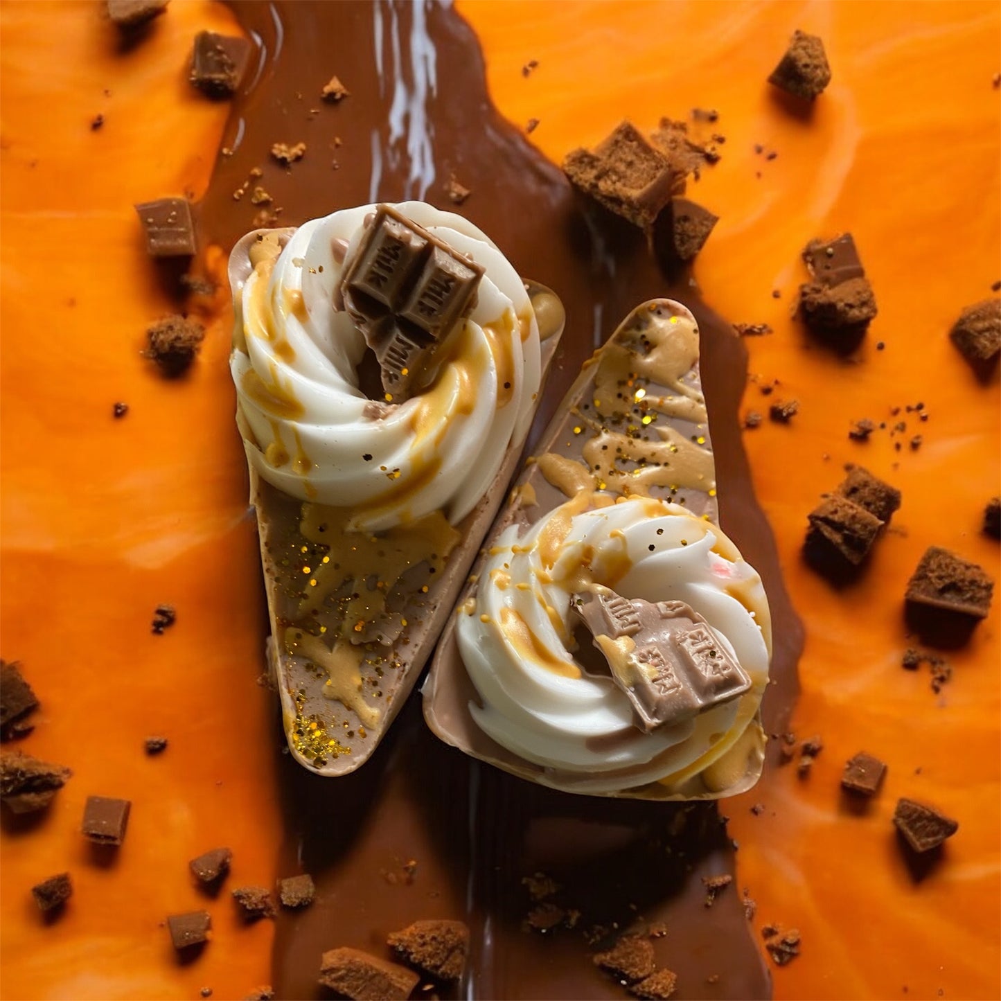 Chocolate Cake Soap Bars